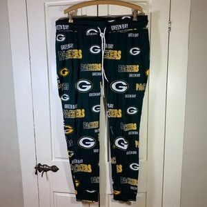 NFL Green Bay Packers Womens Sleepwear Pajama Pants XL‎ All Over Print